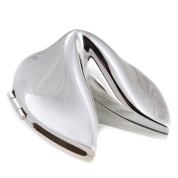Saks Fifth Avenue Other - Silver Plated Fortune Cookie Box